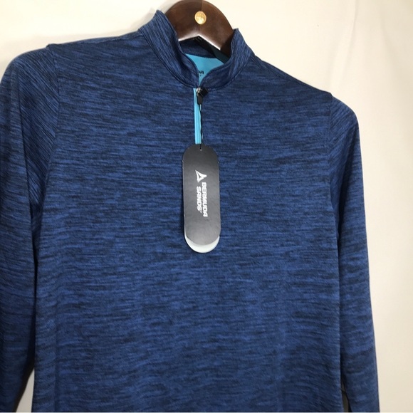Bermuda Sands Golf Pullover Womens 1/4 Zip Blue Sweatshirt Small - Picture 2 of 7